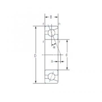 90 mm x 140 mm x 24 mm  NACHI 7018C Rolamentos de esferas de contacto angulares lubrificados com óleo de ar ecológico