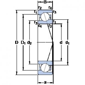 120 mm x 165 mm x 22 mm  SKF 71924 ACE/P4A Rolamentos de precisão de Baixa geração de calor