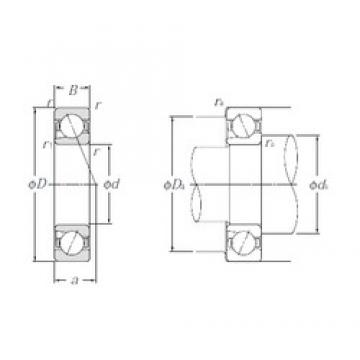 40 mm x 80 mm x 18 mm  NTN BNT208 Rolamentos de precisão de Alta confiabilidade