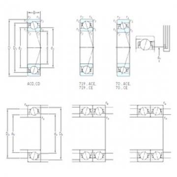 12 mm x 24 mm x 6 mm  SKF 71901 ACE/P4A Rolamentos de precisão de Baixa geração de calor