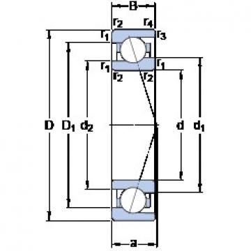 10 mm x 22 mm x 6 mm  SKF 71900 ACE/P4A Rolamentos de esferas de contacto angulares lubrificados com óleo de ar ecológico