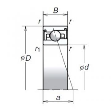 50 mm x 72 mm x 14 mm  NSK 50BER29XV1V Rolamentos de precisão de Alta capacidade de carga